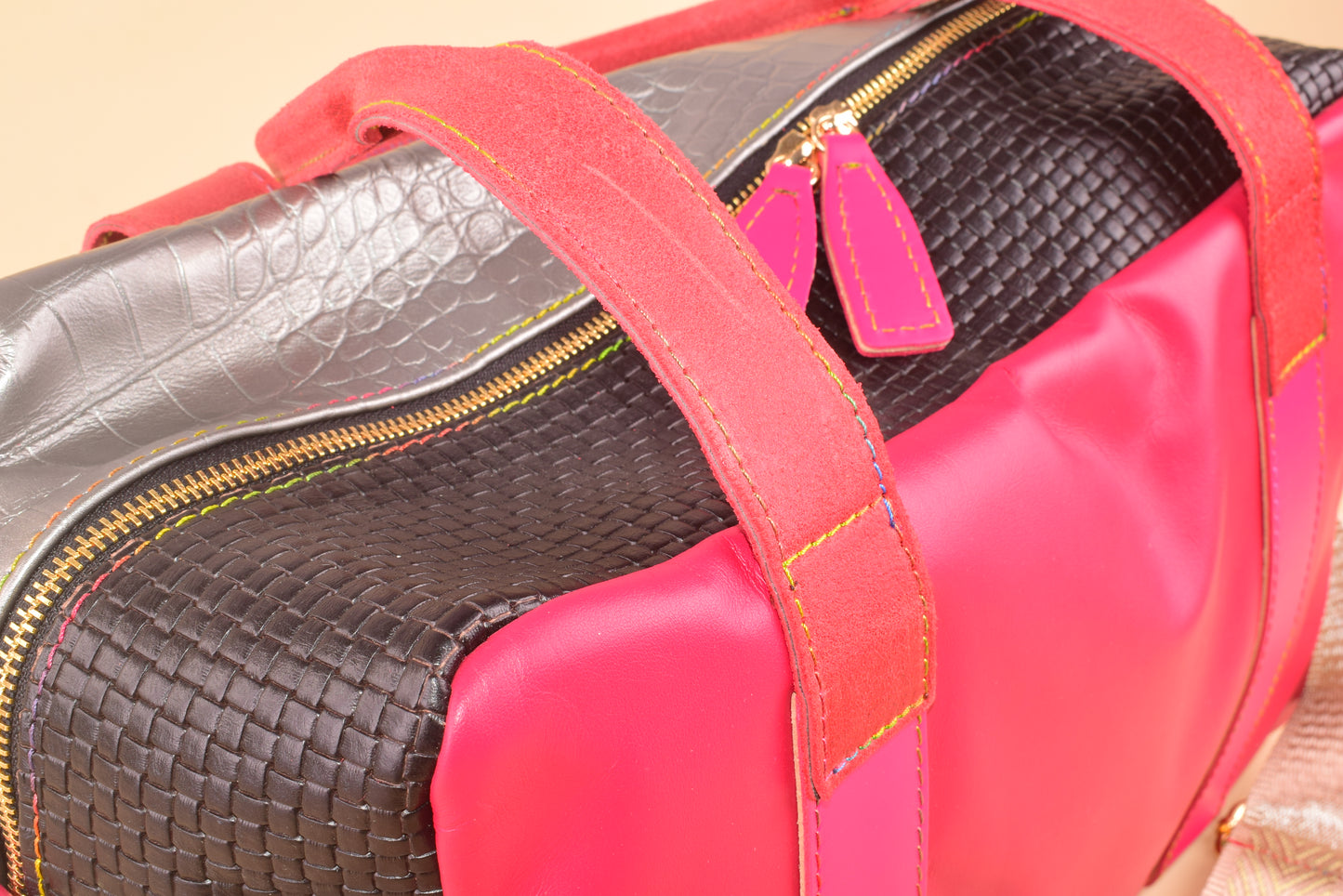 The Gate Away - Maxi bauletto in pelle patchwork
