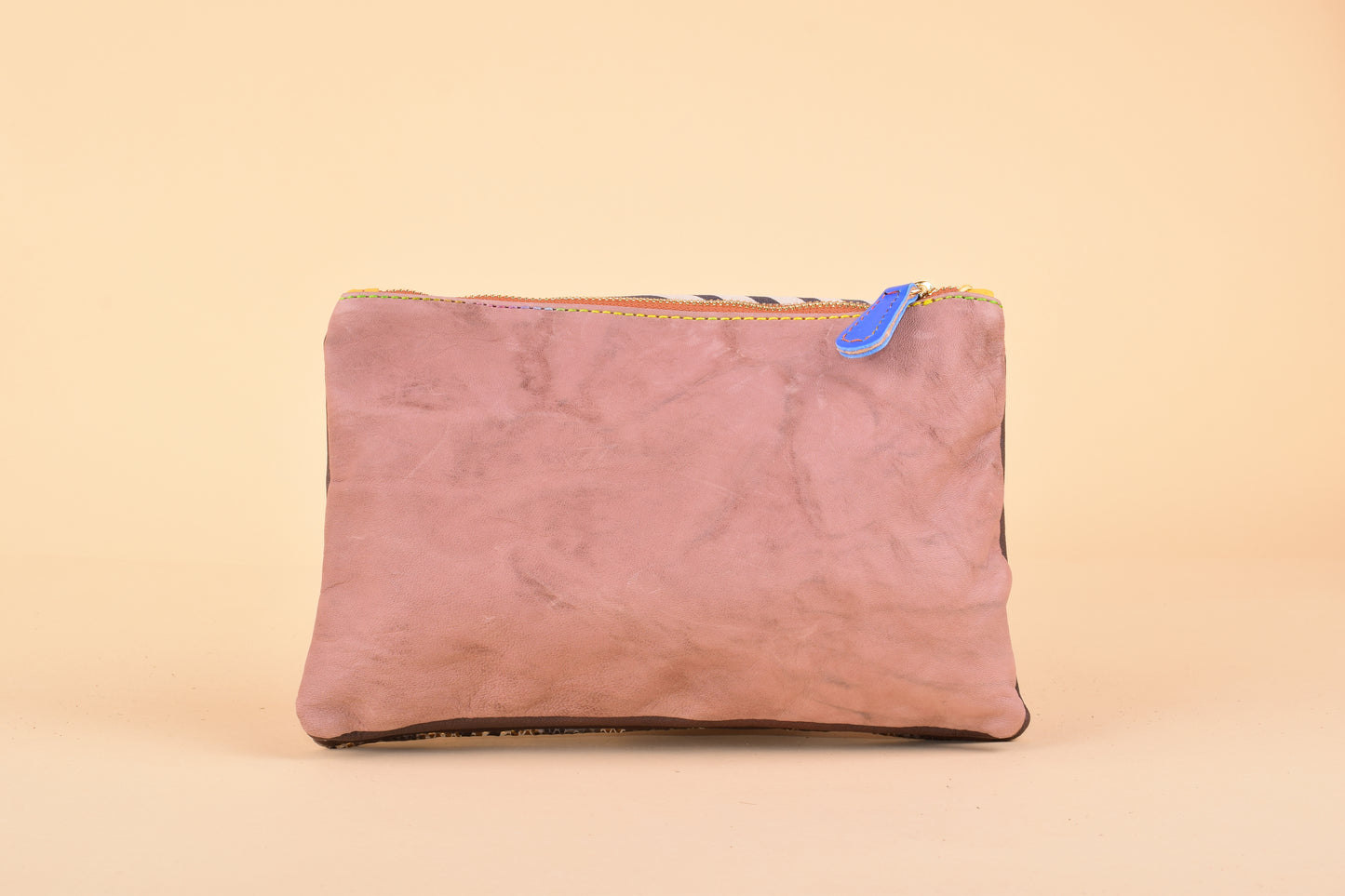 Surf &amp; Turf - Patchwork Leather Clutch with Shoulder Strap