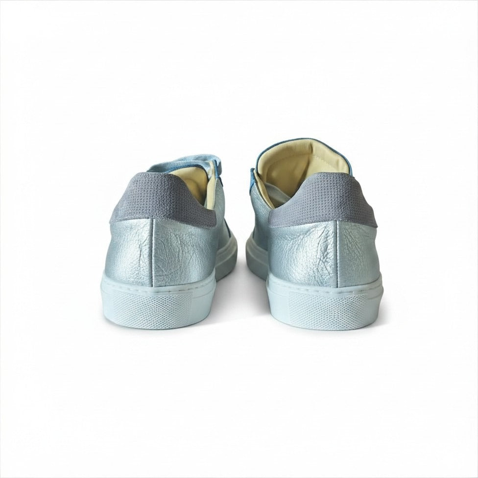 Mrs Tambourine - Baskets &amp; Tennis en cuir patchwork